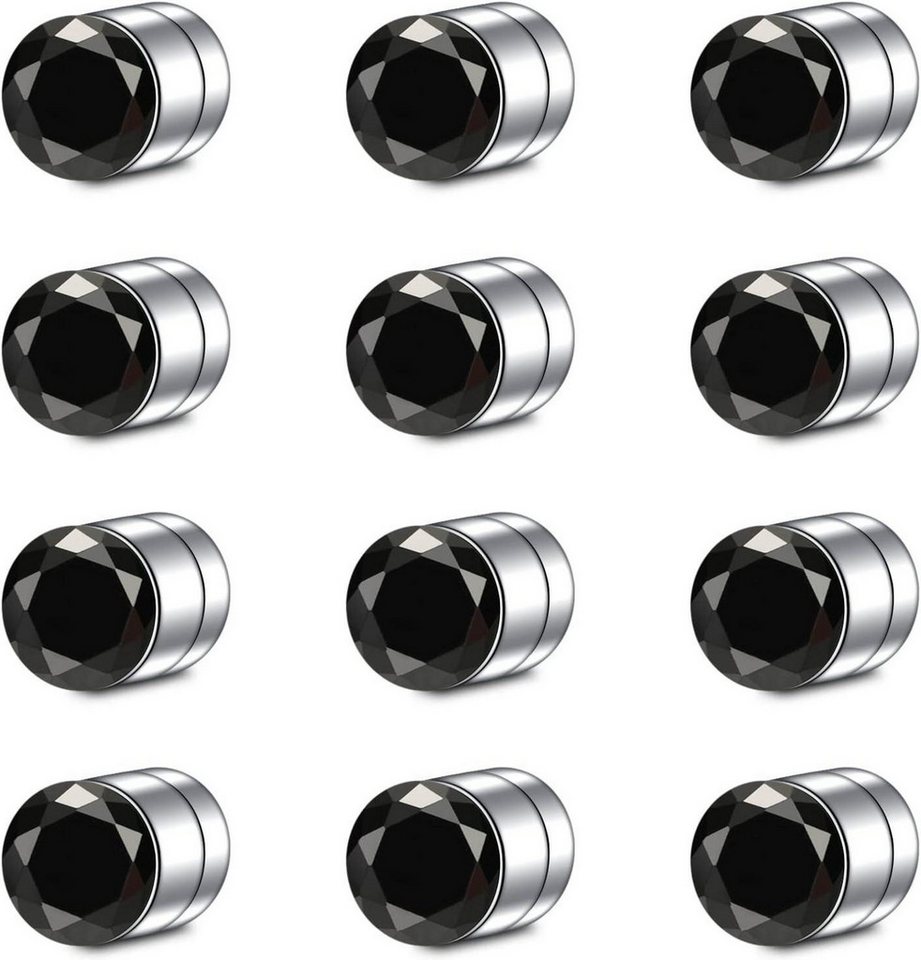 LAURITAMI Nasenpiercing Fake Septum Nasenring Piercing Set Kristall 12stk Edelstahl LAURITAMI Nasenpiercing Fake Septum Nasenring Piercing Set Kristall 12stk Edelstahl von LAURITAMI