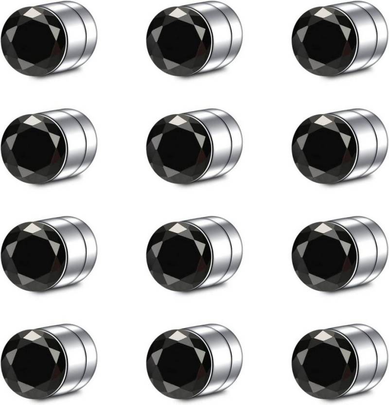 LAURITAMI Nasenpiercing Fake Septum Nasenring Piercing Set Kristall 12stk Edelstahl von LAURITAMI