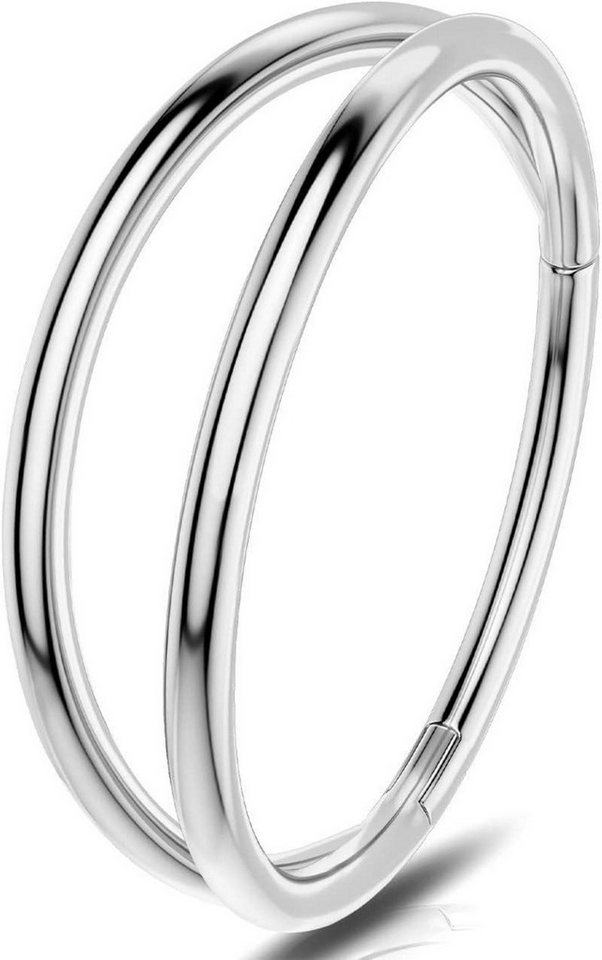 OUFER Nasenpiercing Nasenpiercing Chirurgenstahl Helix Hoop Ring Nasenring Stecker Silber von OUFER