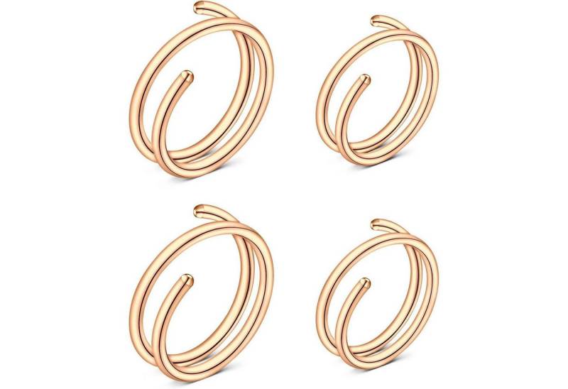 Mayhoop Nasenpiercing Nasenpiercing Fake 20G Chirurgenstahl Silber Rosegold 8mm 10mm Septum von Mayhoop