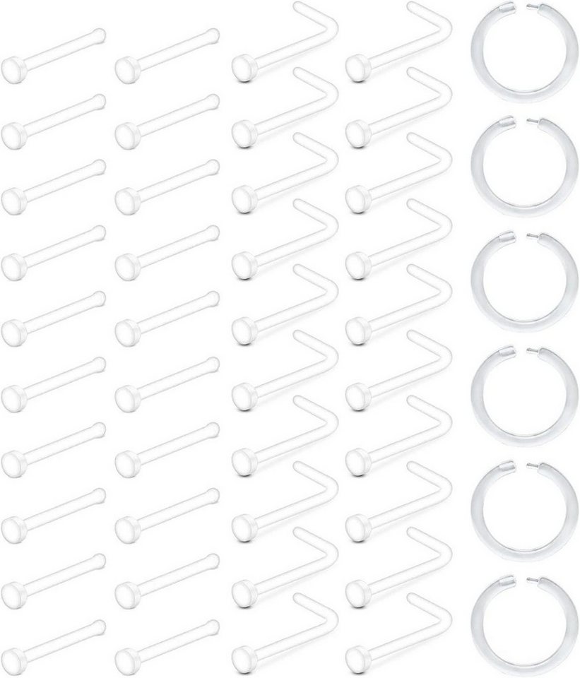 D.Bella Nasenpiercing Nasenpiercing Retainer 20g Klare Nasenringe Bioflex 26-teilig D.Bella Nasenpiercing Nasenpiercing Retainer 20g Klare Nasenringe Bioflex 26-teilig von D.Bella