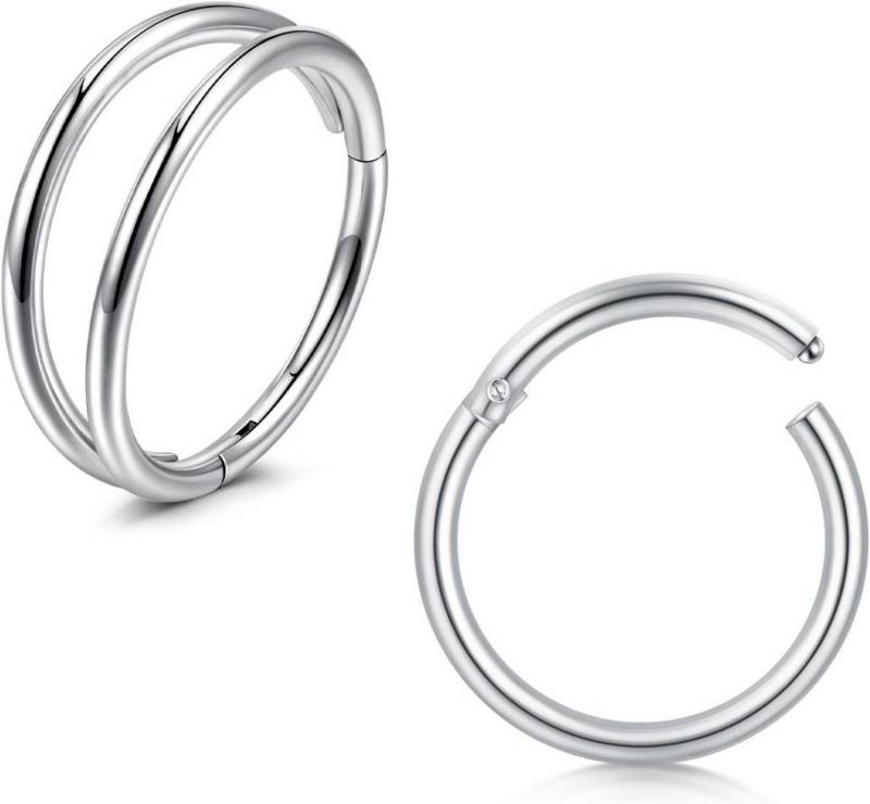 Briana Williams Nasenpiercing Nasenring Helix Ring Septum Clicker 20g Edelstahl Piercing Set 2 Stück von Briana Williams