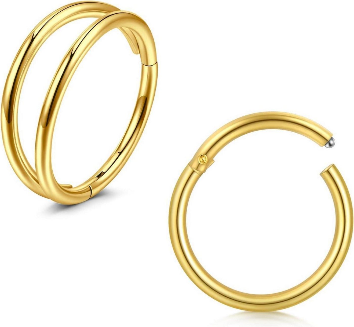 Briana Williams Nasenpiercing Nasenring Helix Ring Septum Piercing Set 2stk Edelstahl 20G 8mm Briana Williams Nasenpiercing Nasenring Helix Ring Septum Piercing Set 2stk Edelstahl 20G 8mm von Briana Williams