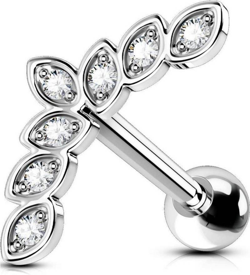 OUFER Nasenpiercing Ohrpiercing Helix Septum Ring Silber Chirurgenstahl 16G Clicker Conch von OUFER