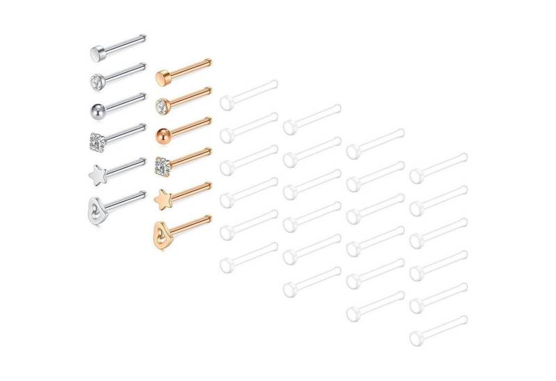 LuxusKollektion Nasenpiercing-Set Nasenpiercing Retainer Acryl Stecker Männer 36 Stück 20 G Stil A LuxusKollektion Nasenpiercing-Set Nasenpiercing Retainer Acryl Stecker Männer 36 Stück 20 G Stil A von LuxusKollektion