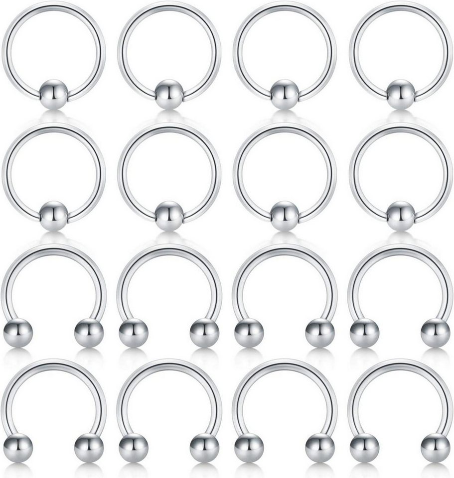 Briana Williams Nasenpiercing-Set Nasenpiercing Ring Septum Nasenring Edelstahl 1.6mm Hufeisen 6-8 Paar Briana Williams Nasenpiercing-Set Nasenpiercing Ring Septum Nasenring Edelstahl 1.6mm Hufeisen 6-8 Paar von Briana Williams