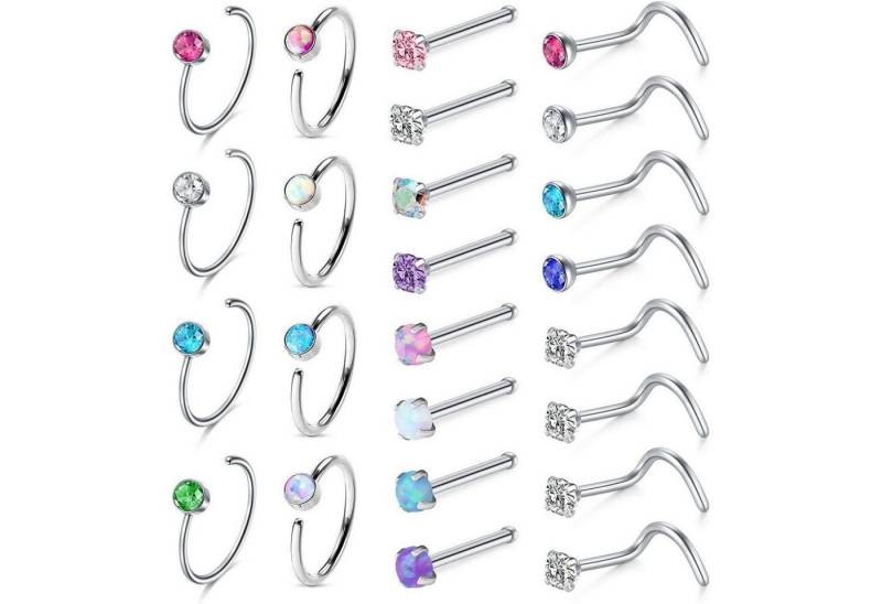 LuxusKollektion Nasenpiercing-Set Nasenring Bh06: 24 Stück-stift & Schraube von LuxusKollektion