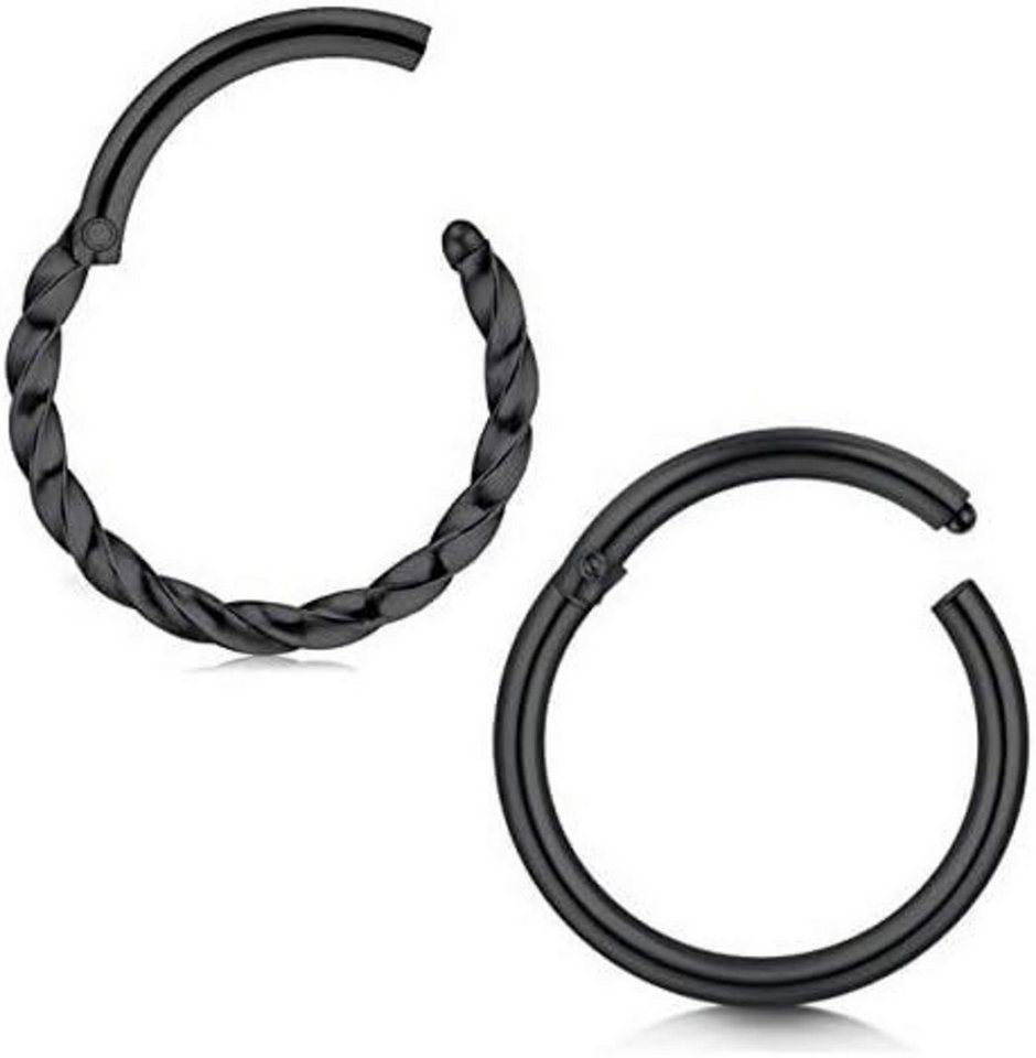 Briana Williams Nasenpiercing-Set Piercing Helix Ring Chirurgenstahl 1.2mm Nasenpiercing 8mm Segmentring Briana Williams Nasenpiercing-Set Piercing Helix Ring Chirurgenstahl 1.2mm Nasenpiercing 8mm Segmentring von Briana Williams