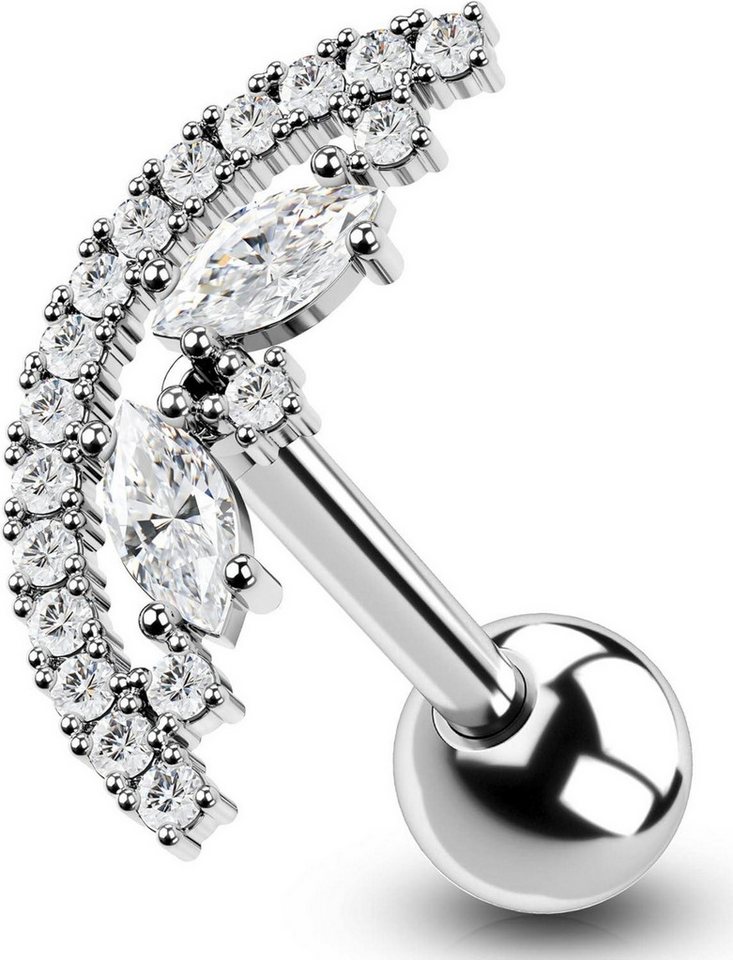 OUFER Nasenpiercing Tragus Piercing Helix Ohrpiercing 16G Chirurgenstahl Schmuck von OUFER