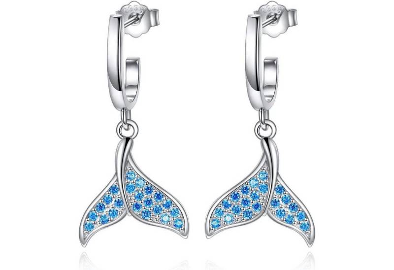 LuxusKollektion Ohrring und Ketten Set Damen-Ohrringe 925er-Sterlingsilber Tropfen- Dangle-Ohrstecker von LuxusKollektion