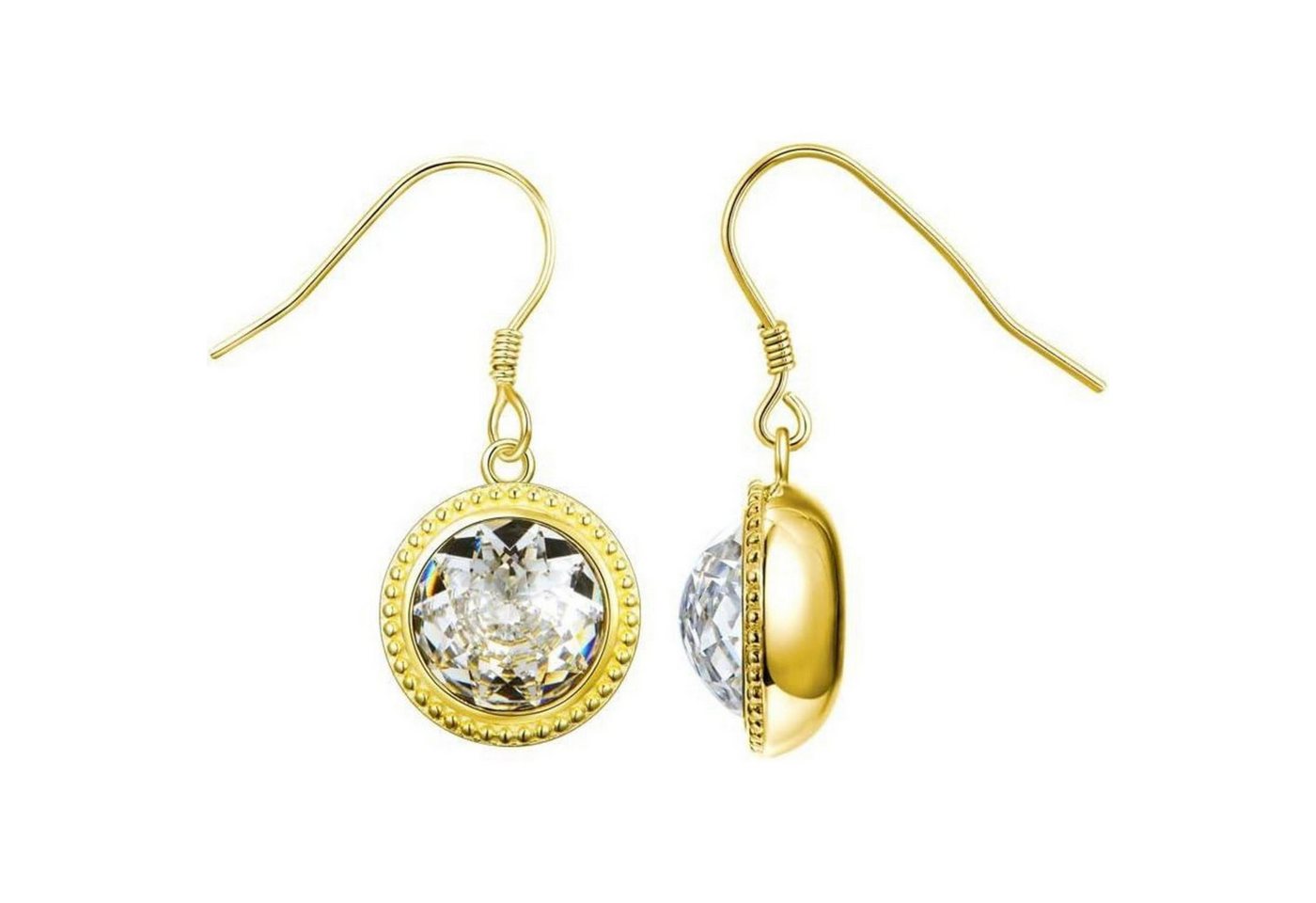 LuxusKollektion Ohrring und Ketten Set Exquisite Damen Ohrstecker 925 Sterling Silber Kristall von LuxusKollektion