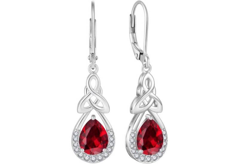 LuxusKollektion Ohrring und Ketten Set Keltischer Knoten Ohrringe Damen 925 Silber Tropfen Unendlichkeit von LuxusKollektion