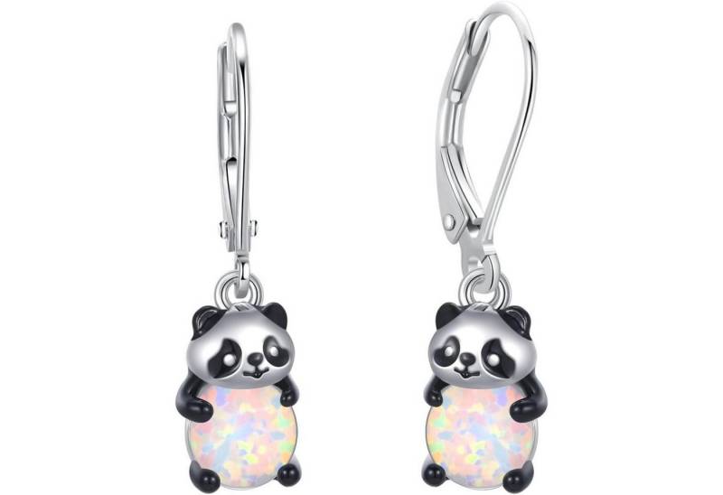 LuxusKollektion Ohrring und Ketten Set Ohrringe Silber 925 Mädchen Panda Eulen Koala Opal ZZ-6 von LuxusKollektion
