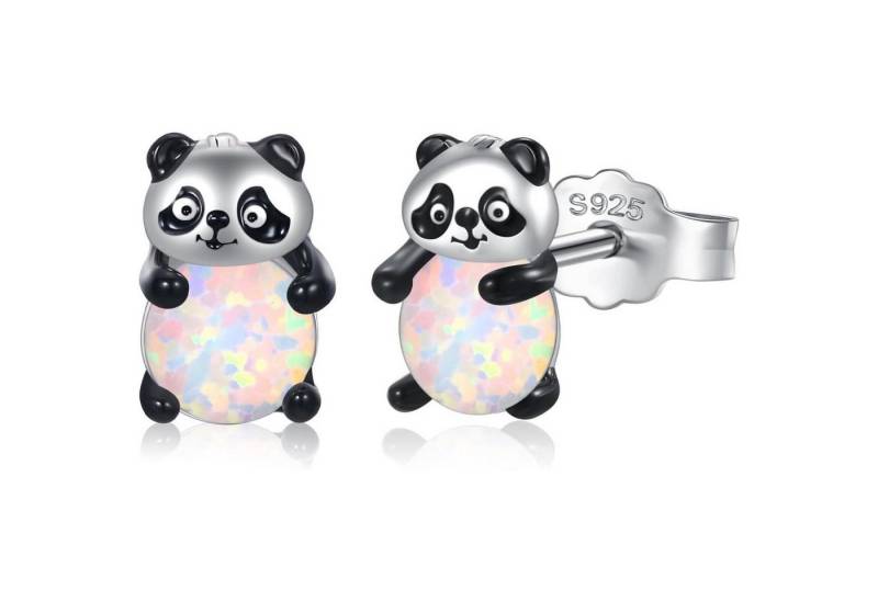 LuxusKollektion Ohrring und Ketten Set Ohrringe Silber 925 Opal Panda Eule Koala Mädchen ZZ-5 von LuxusKollektion