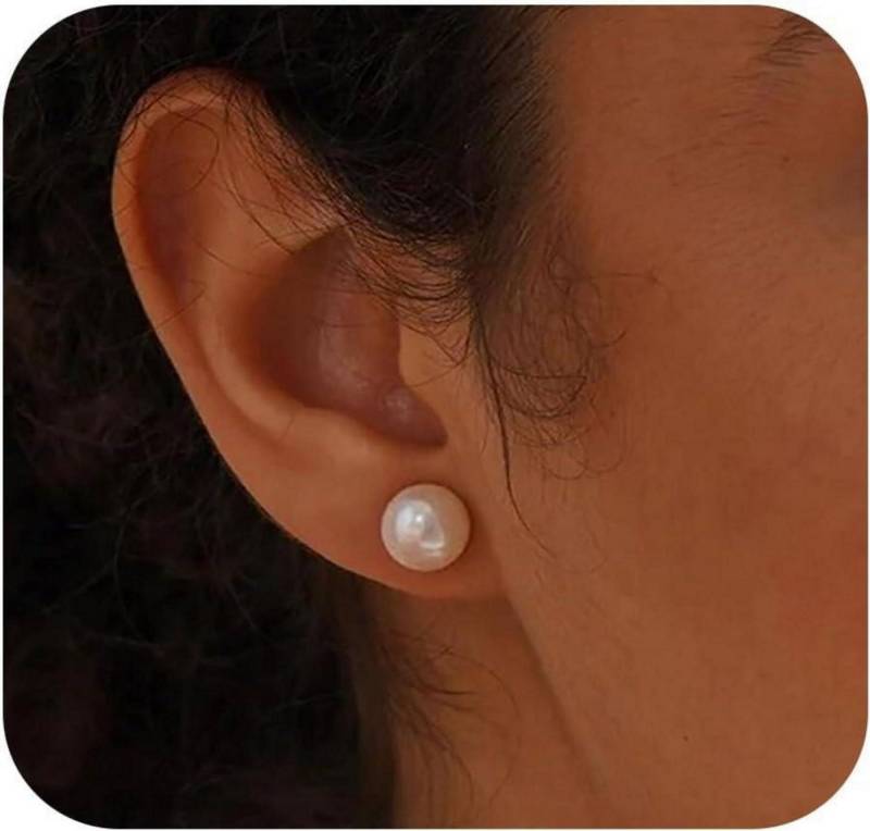 LuxusKollektion Ohrring und Ketten Set Perlen Ohrringe Silber 925 Damen Weiße Süßwasserperlen Ohrstecker Gold LuxusKollektion Ohrring und Ketten Set Perlen Ohrringe Silber 925 Damen Weiße Süßwasserperlen Ohrstecker Gold von LuxusKollektion