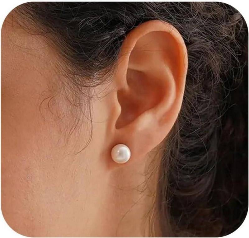 LuxusKollektion Ohrring und Ketten Set Perlen Ohrringe Silber 925 Stecker Weiße Süßwasserperlen Damen LuxusKollektion Ohrring und Ketten Set Perlen Ohrringe Silber 925 Stecker Weiße Süßwasserperlen Damen von LuxusKollektion