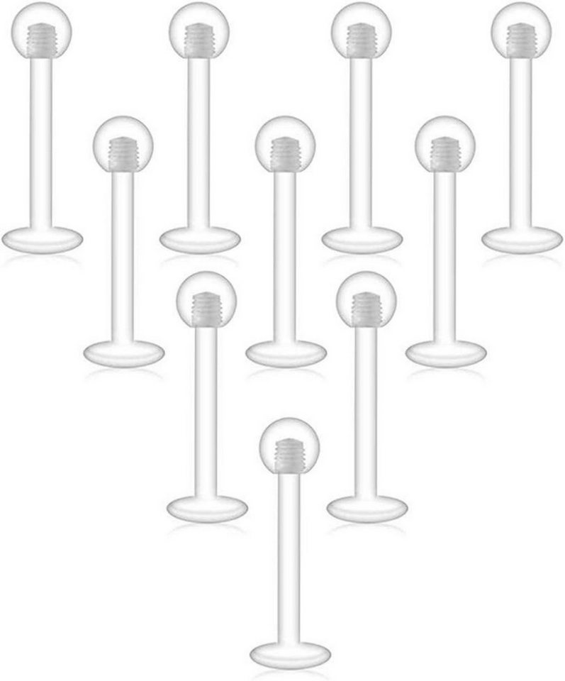 D.Bella Piercing-Set 16G Lippenpiercing Retainer Bioflex Plastik Ohrstecker Tragus Helix D.Bella Piercing-Set 16G Lippenpiercing Retainer Bioflex Plastik Ohrstecker Tragus Helix von D.Bella