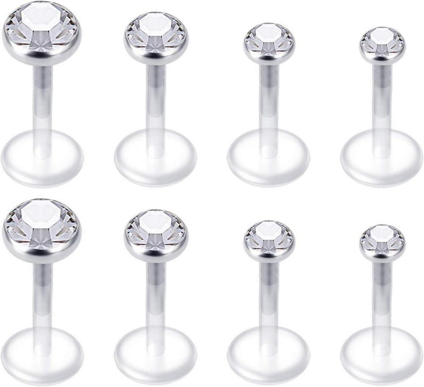 Mayhoop Piercing-Set 8-18Stk Klare Lippenpiercing Tragus Helix Piercing 16G Acryl CZ Opal Mayhoop Piercing-Set 8-18Stk Klare Lippenpiercing Tragus Helix Piercing 16G Acryl CZ Opal von Mayhoop