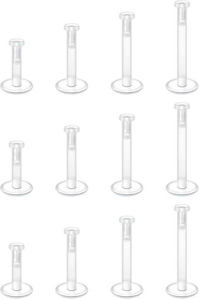 Briana Williams Piercing-Set Durchsichtige Lippenpiercing Stecker 16G Bioflex Kunststoff 12stk Briana Williams Piercing-Set Durchsichtige Lippenpiercing Stecker 16G Bioflex Kunststoff 12stk von Briana Williams