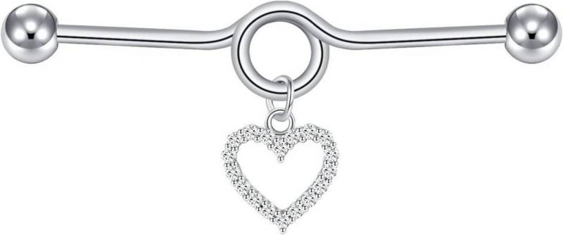LuxusKollektion Piercing-Set Industrial Piercing Set Baumeln Kette Chirurgenstahl 14Gauge 1.6mm von D.Bella