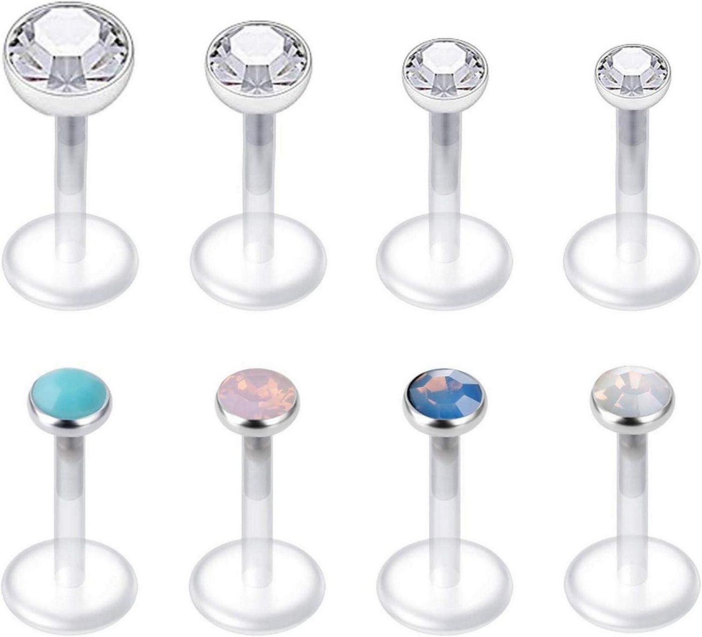 Mayhoop Piercing-Set Klare Lippenpiercing Tragus Helix Labret Piercing 16G Flexibles Acryl Mayhoop Piercing-Set Klare Lippenpiercing Tragus Helix Labret Piercing 16G Flexibles Acryl von Mayhoop