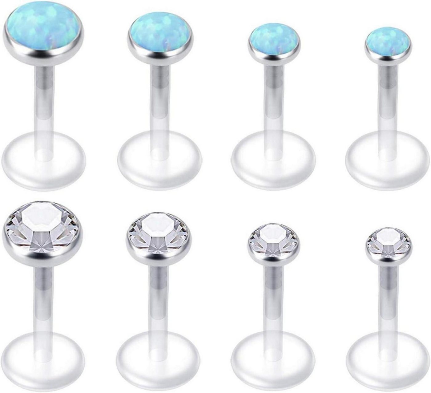 Mayhoop Piercing-Set Klare Lippenpiercing Tragus Helix Ohrringe Labret Piercing Acryl 16G Mayhoop Piercing-Set Klare Lippenpiercing Tragus Helix Ohrringe Labret Piercing Acryl 16G von Mayhoop
