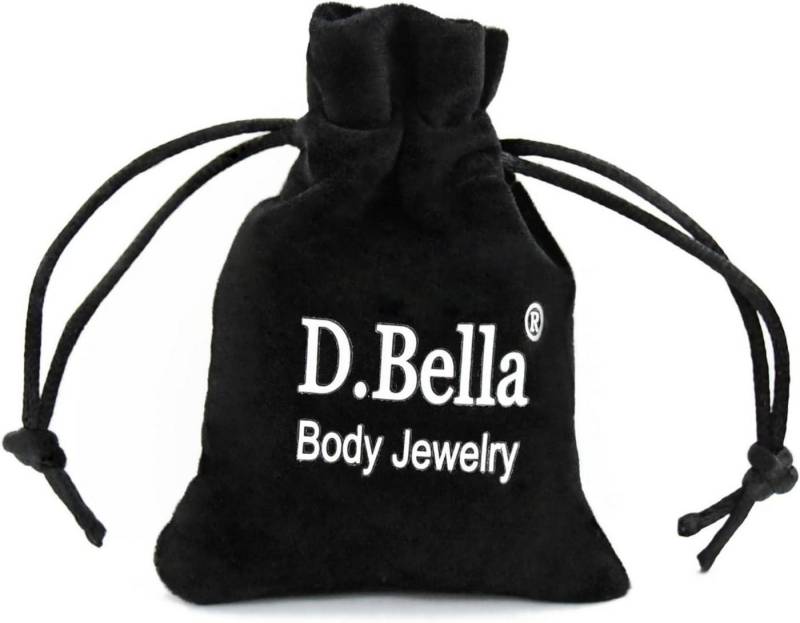 D.Bella Piercing-Set Körperpiercing Halter Clear Acryl 20 Stile Schmuck Set von D.Bella