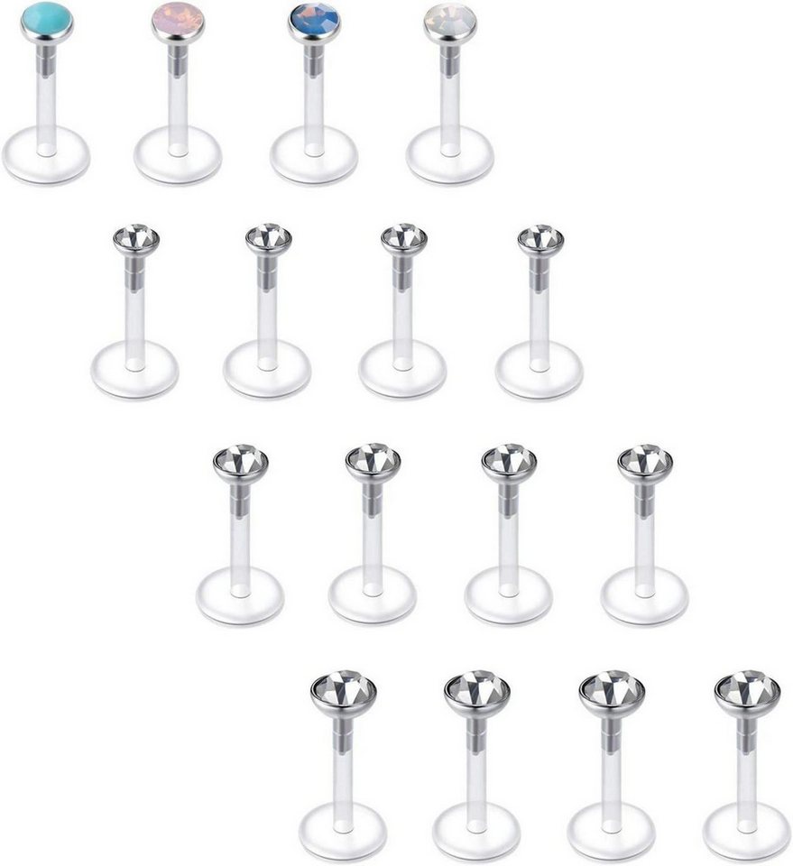 Briana Williams Piercing-Set Lippenpiercing Bioflex Set Transparent 16G Retainers 6/8/10mm Stab Briana Williams Piercing-Set Lippenpiercing Bioflex Set Transparent 16G Retainers 6/8/10mm Stab von Briana Williams