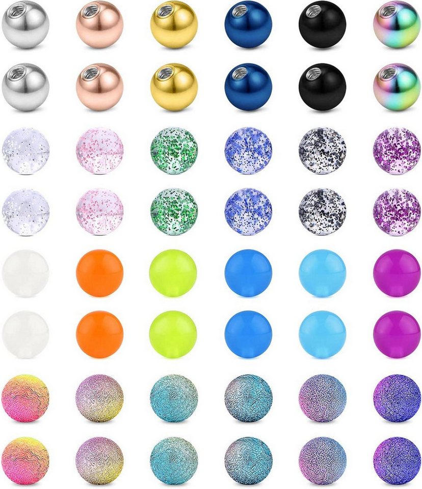 Briana Williams Piercing-Set Piercing Kugel 5mm Chirurgenstahl Ersatzkugel 1.6mm Schraubkugel Set Briana Williams Piercing-Set Piercing Kugel 5mm Chirurgenstahl Ersatzkugel 1.6mm Schraubkugel Set von Briana Williams