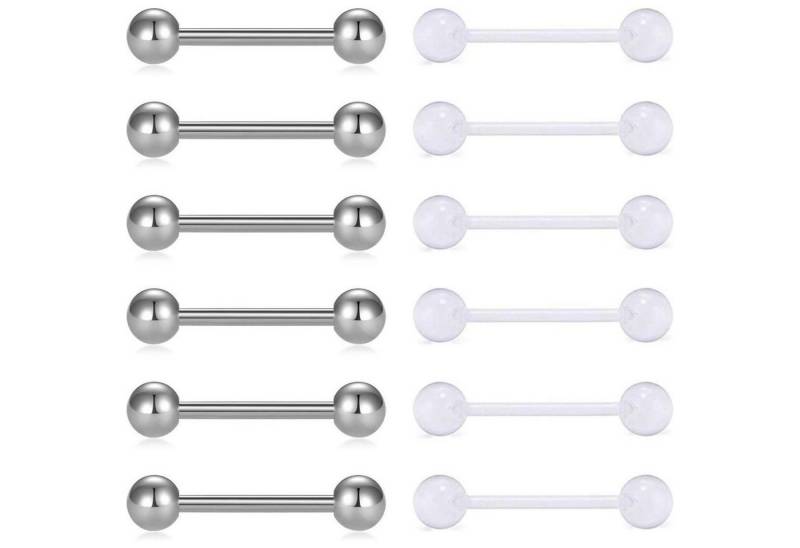 LuxusKollektion Piercing-Set Piercing Nippel Bioflex Acryl 14G 14mm Herren Damen Stil 5 LuxusKollektion Piercing-Set Piercing Nippel Bioflex Acryl 14G 14mm Herren Damen Stil 5 von LuxusKollektion