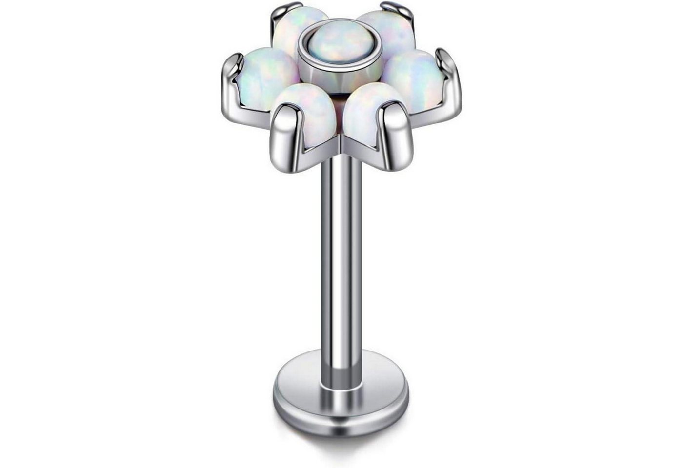 LuxusKollektion Piercing-Set Piercings Titan Helix Tragus Labret Monroe Medusa 6mm 16g-8mm-7mmcz von LuxusKollektion