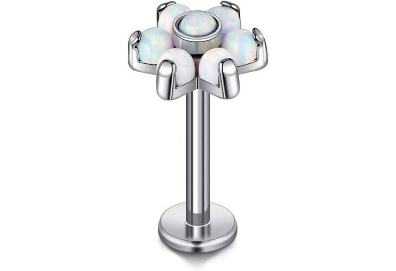 LuxusKollektion Piercing-Set Piercings Titan Helix Tragus Labret Monroe Medusa 6mm 16g-8mm-7mmcz von LuxusKollektion