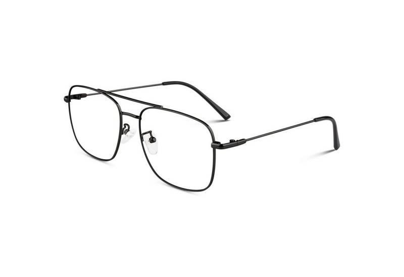 LuxusKollektion Pilotenbrille Brille Ohne Sehstärke Klassische Metallgestell Vintage Pilotenbrille von LuxusKollektion