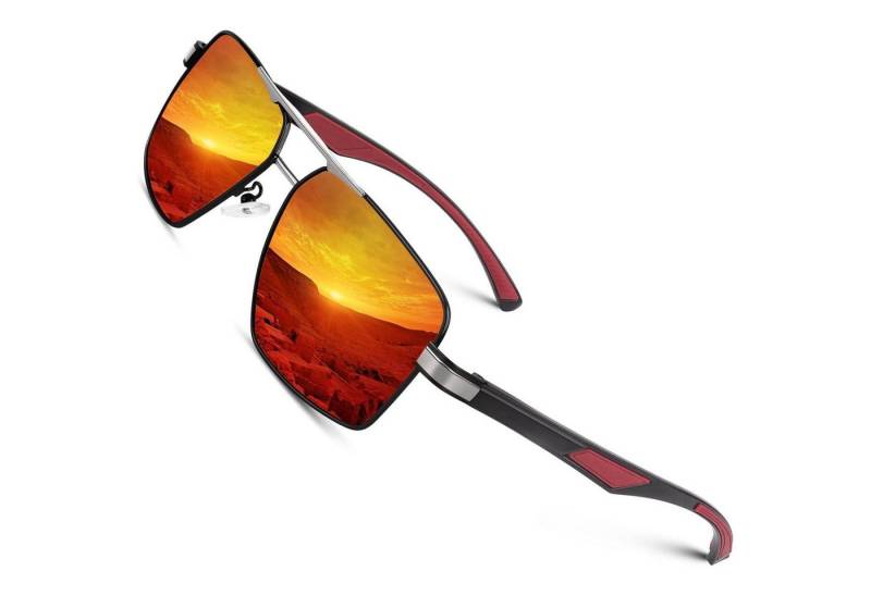 LuxusKollektion Pilotenbrille CGID Herren Sonnenbrille Pilotenbrille Polarisiert Al-Mg UV400 Schutz von LuxusKollektion