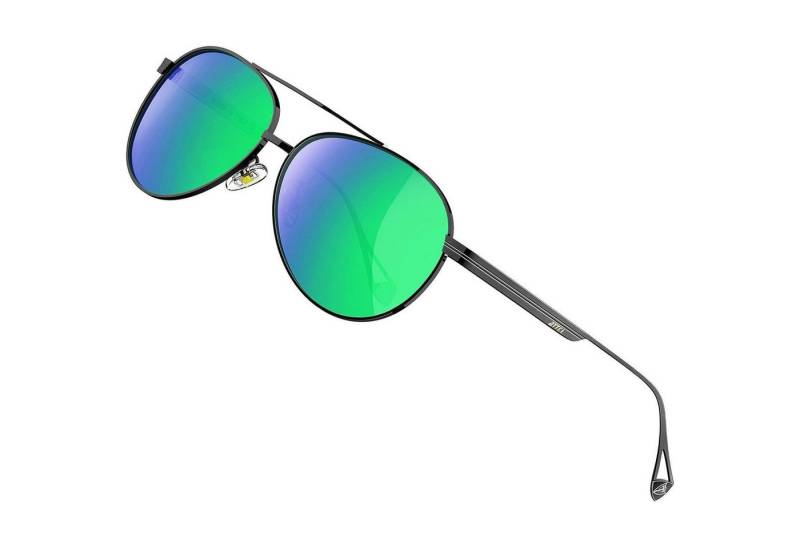 LuxusKollektion Pilotenbrille Herren Vintage Pilotenbrille Polarisierte Sonnenbrille UV400 Schutz von LuxusKollektion