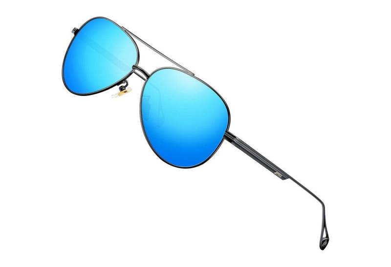 LuxusKollektion Pilotenbrille Herren Vintage Pilotenbrille Polarisierte Sonnenbrille UV400 Schutz von LuxusKollektion