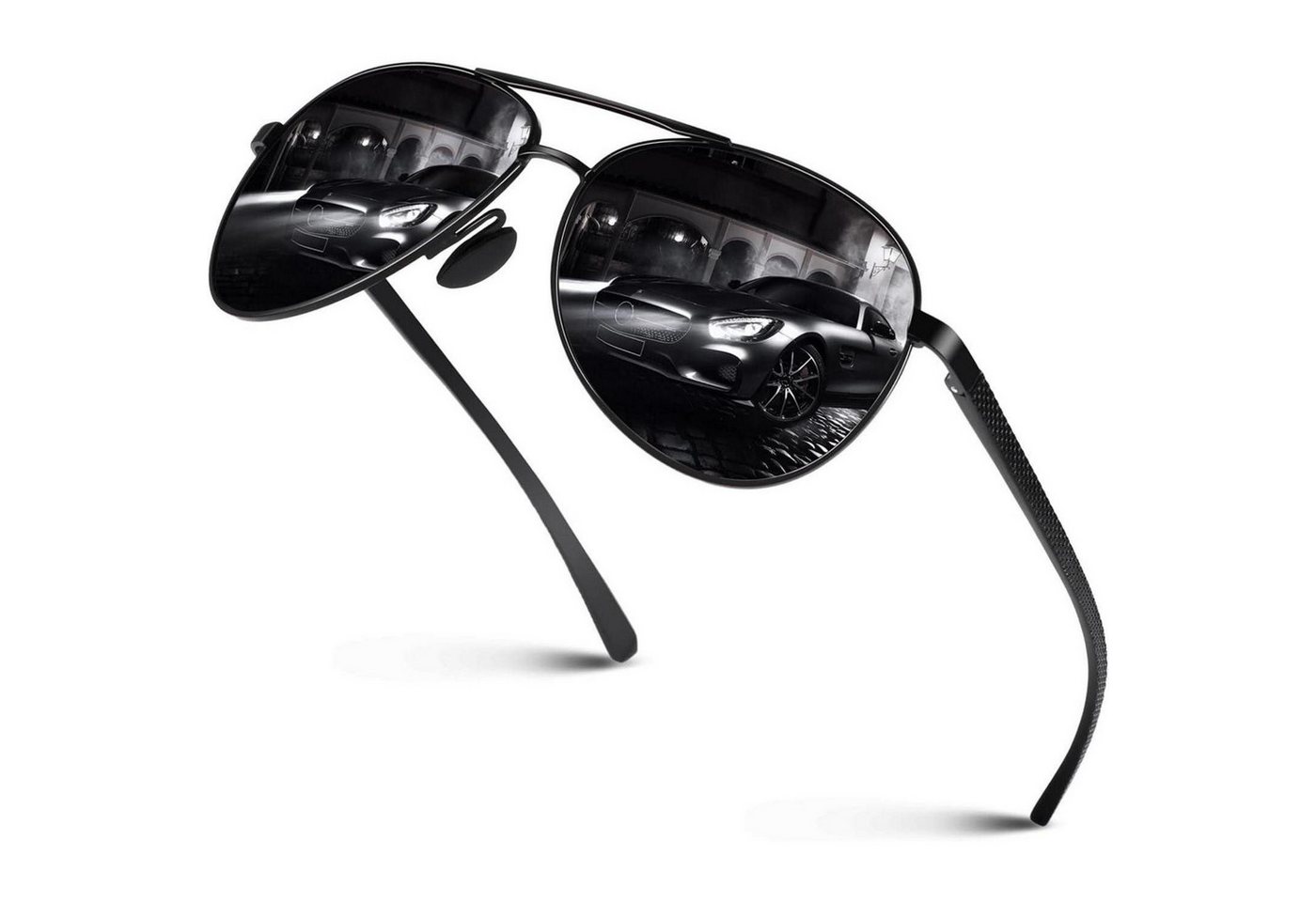 LuxusKollektion Pilotenbrille Pilotenbrille Herren Polarisiert Al-Mg Rahmen UV400 Schutz von LuxusKollektion