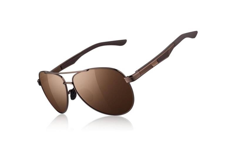 LuxusKollektion Pilotenbrille Pilotenbrille Herren Polarisiert Fliegerbrille Al-Mg Rahmen UV400 von LuxusKollektion