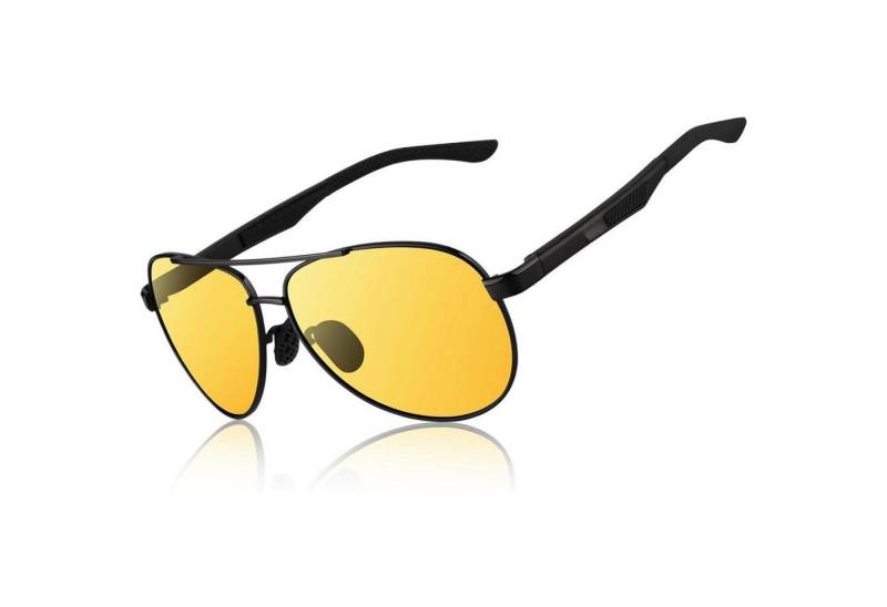 LuxusKollektion Pilotenbrille Pilotenbrille Herren polarisiert Al-Mg Metallrahmen Fliegerbrille von LuxusKollektion