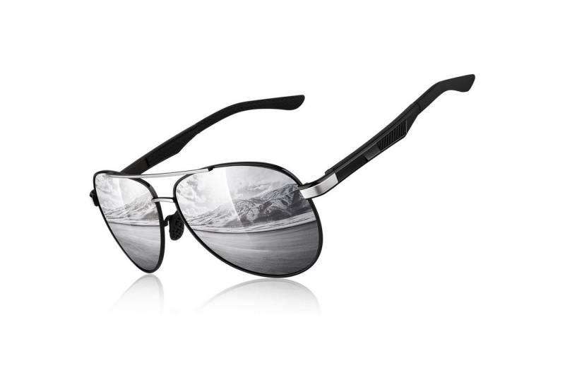 LuxusKollektion Pilotenbrille Polarisierte Herren Pilotenbrille Al-Mg Metallrahmen UV400 Schutz von LuxusKollektion