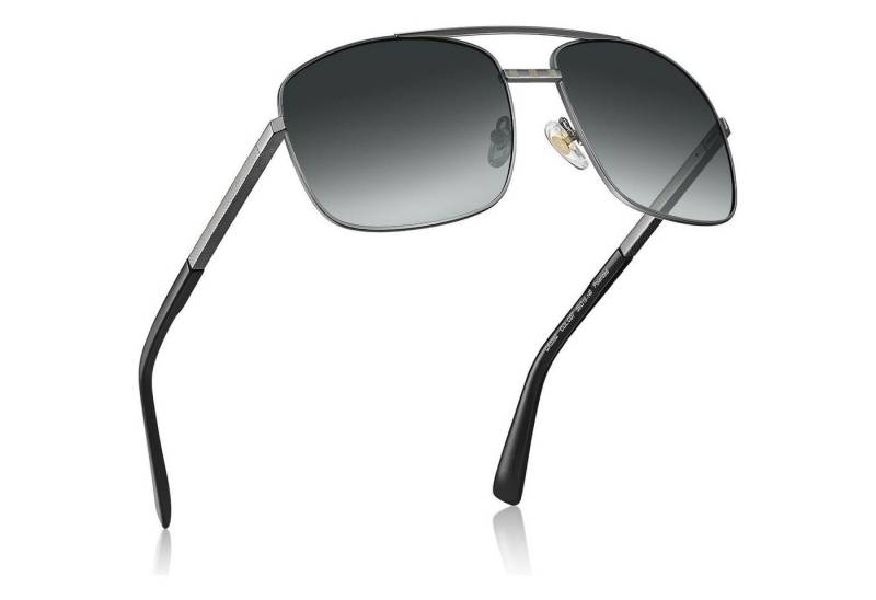 LuxusKollektion Pilotenbrille Polarisierte Retro Pilotenbrille Herren UV400 Metall Sonnenbrille von LuxusKollektion