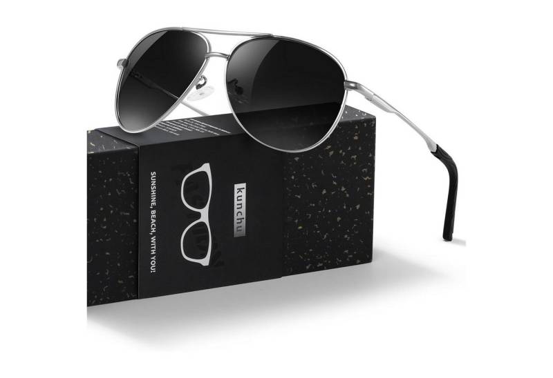 LuxusKollektion Pilotenbrille Polarisierte Ultraleichte Sonnenbrille UV400-Schutz Outdoor von LuxusKollektion