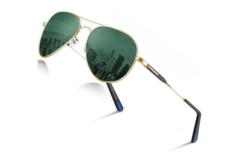 LuxusKollektion Pilotenbrille Sonnenbrille Pilotenbrille Polarisiert UV400 Herren Damen Grün von LuxusKollektion