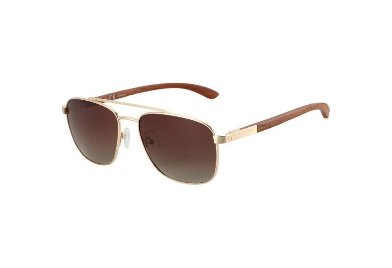 LuxusKollektion Pilotenbrille Sonnenbrille Polarisiert Pilotenbrille UV400 Gold Rahmen Braun Linse von LuxusKollektion