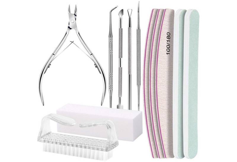 FANDAMEI Polierblock Buffer Nägel Maniküre Set Nagelfeilen Gelnägel Nagelfeile 100/180 von FANDAMEI