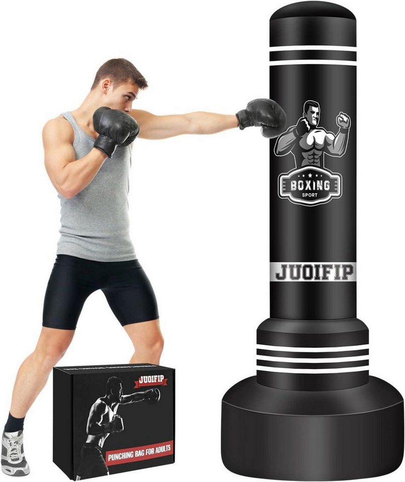LuxusKollektion Punch-Handschuhe Freistehender Boxsack für Erwachsene 175cm - Schwerer Punchingsack mit von LuxusKollektion