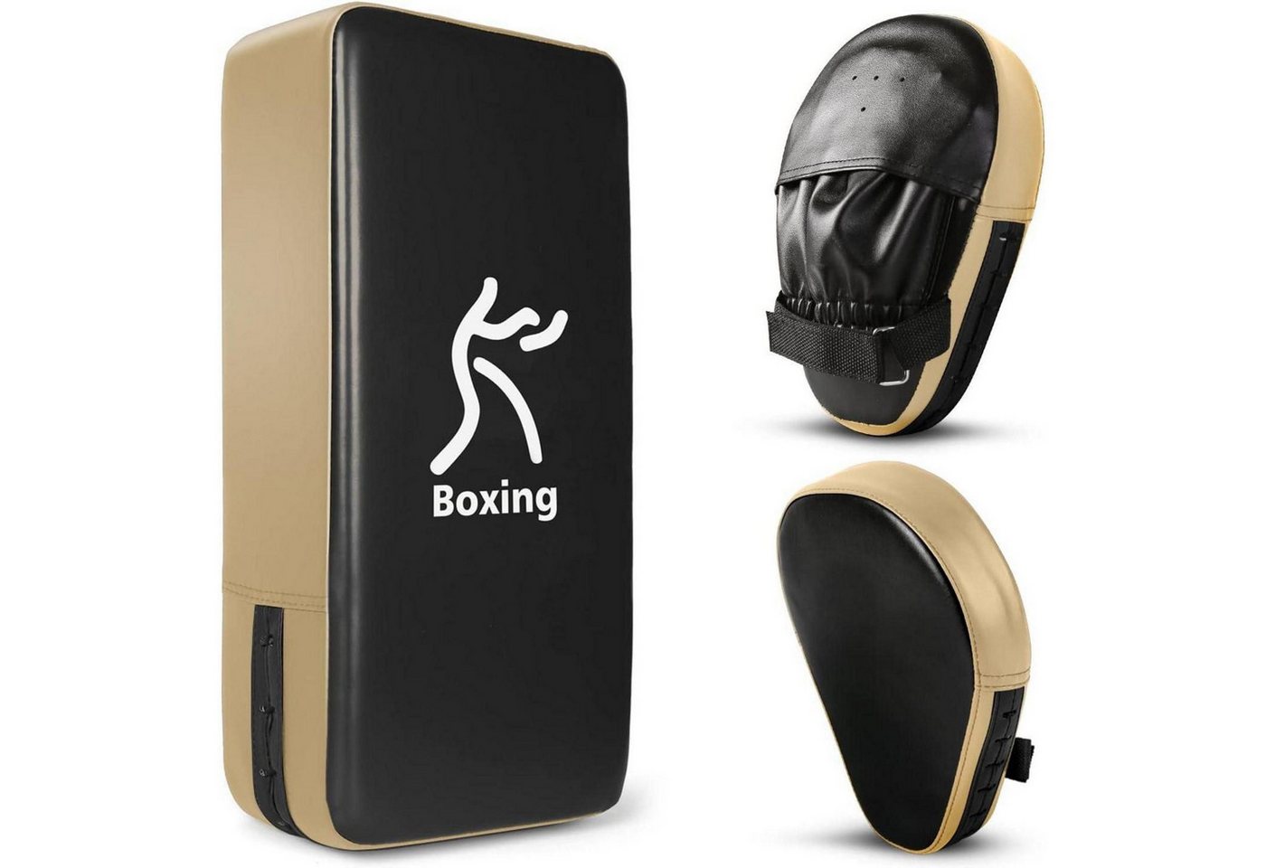 LuxusKollektion Punch-Handschuhe Handpratzen Set 2 IN 1 PU Pratzen Schlagpolster Boxen Kickboxen von LuxusKollektion