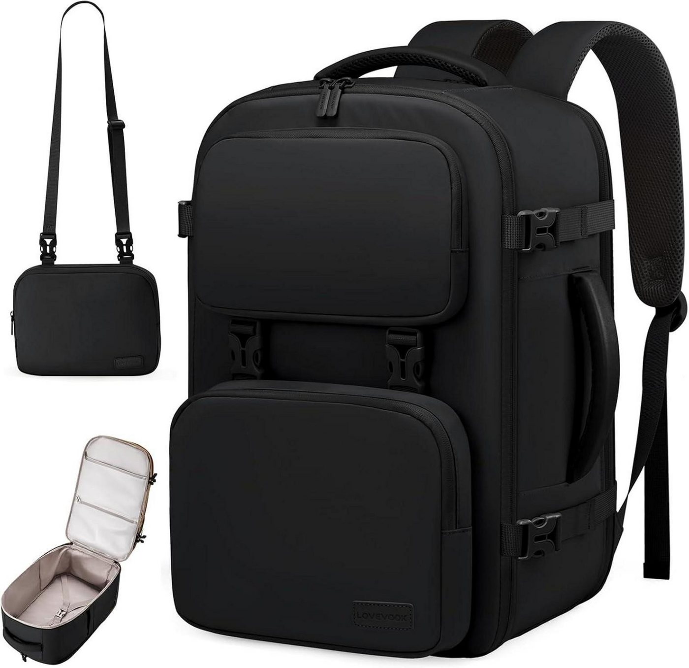 LuxusKollektion Reiserucksack Handgepäc Rucksack Flugzeug 40L Reiserucksack 17.3 Zoll Laptop Travel von LuxusKollektion