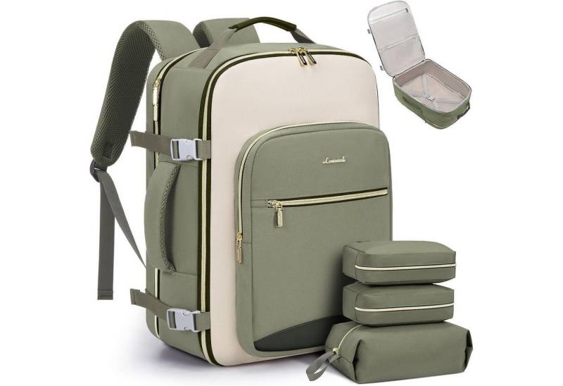 LuxusKollektion Reiserucksack Handgepäck Rucksack 40L Laptopflugzeug Damen Herren Wasserdicht 17 von LuxusKollektion