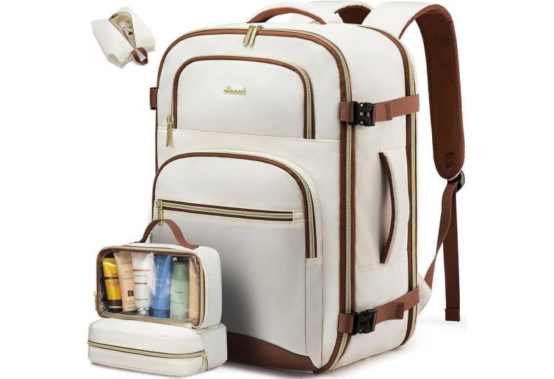 LuxusKollektion Reiserucksack Handgepäck Rucksack 40L Reiserucksack Damen Herren 17 Zoll Laptop von LuxusKollektion